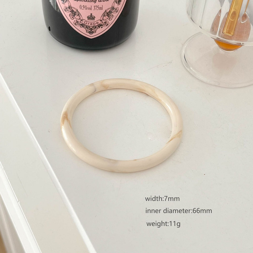 Marbled Wide Resin Bangle — bracelet, view 13