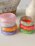 Sequin Square Resin Bangle — bracelet
