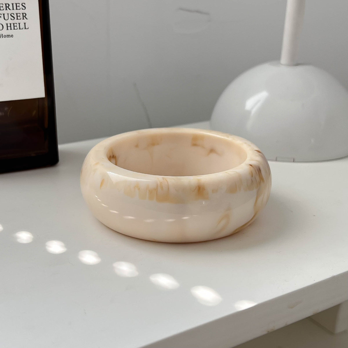 Elastic Irregular Resin Bangle — bracelet, view 4