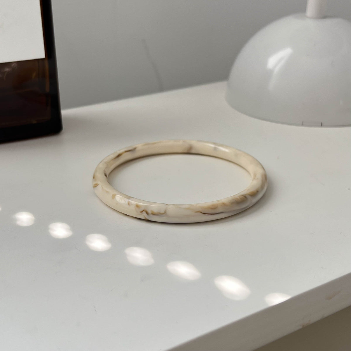 Elastic Irregular Resin Bangle — bracelet, view 5