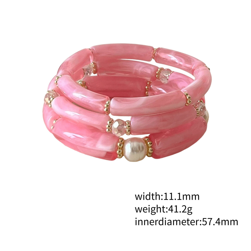 Bamboo Tube Beaded Bangle — bracelet, view 13