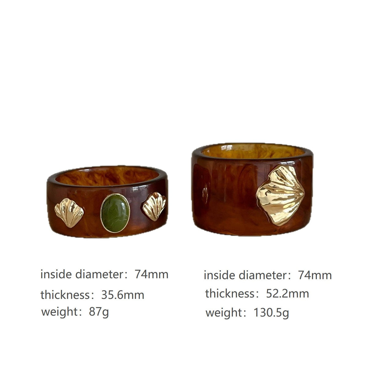 Shell Bead Geometric Wide Bangle — bracelet, view 7