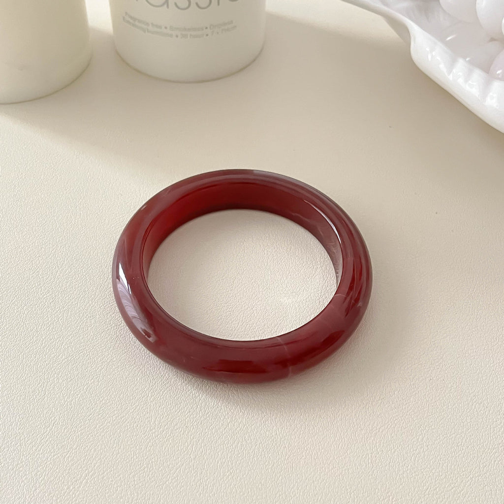 Fine Stackable Geometric Resin Bangle — bracelet, view 5