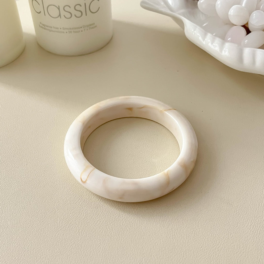 Fine Stackable Geometric Resin Bangle — bracelet, view 6