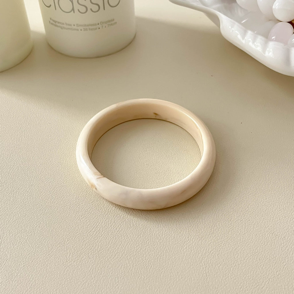 Fine Stackable Geometric Resin Bangle — bracelet, view 10