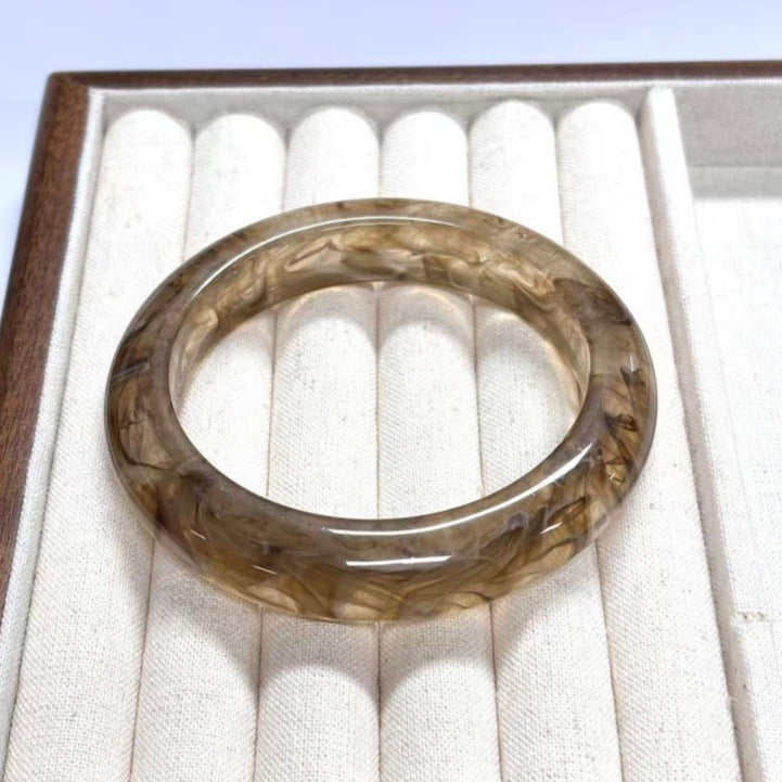 Fine Stackable Geometric Resin Bangle — bracelet, view 13
