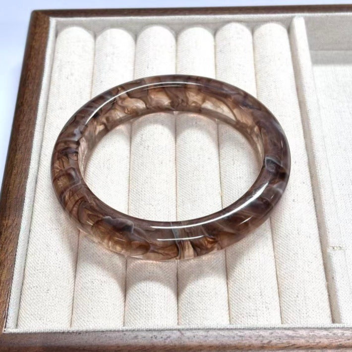 Fine Stackable Geometric Resin Bangle — bracelet, view 14