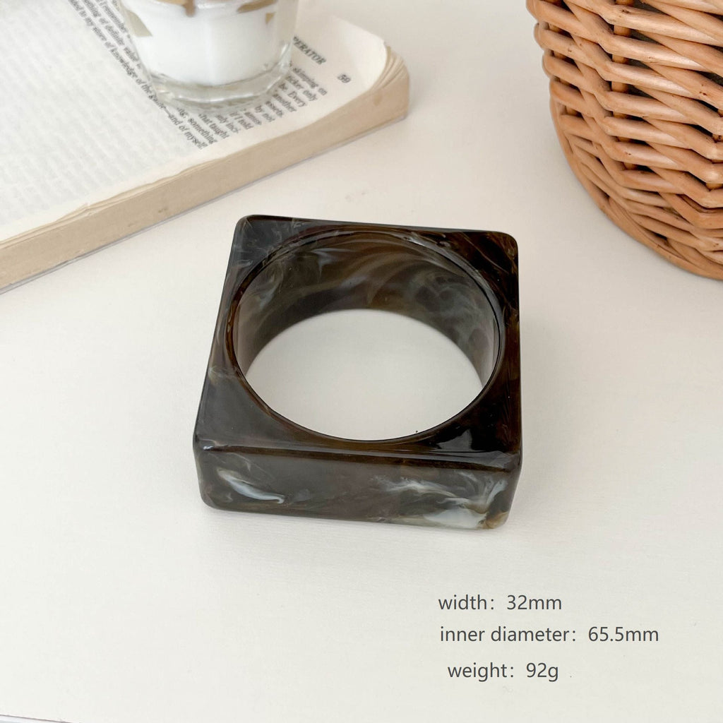 Stackable Geometric Resin Bangle — bracelet, view 7