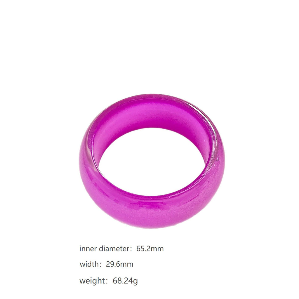 Iridescent Round Resin Bangle — bracelet, view 11