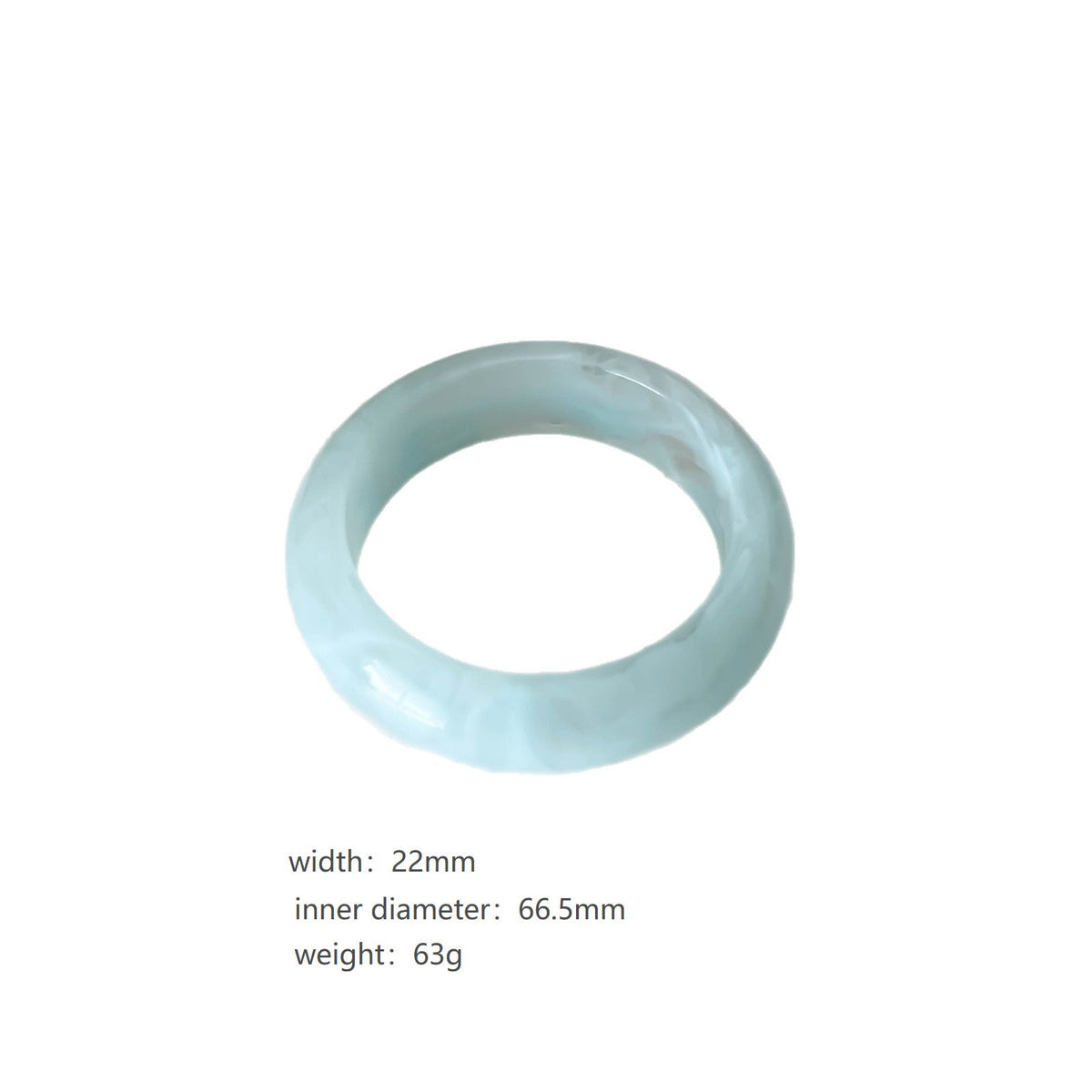 Marble Textured Resin Bangle — bracelet, view 11