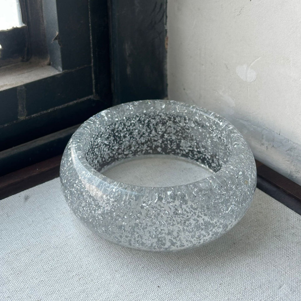 Round Wide Resin Bangle — bracelet, view 8