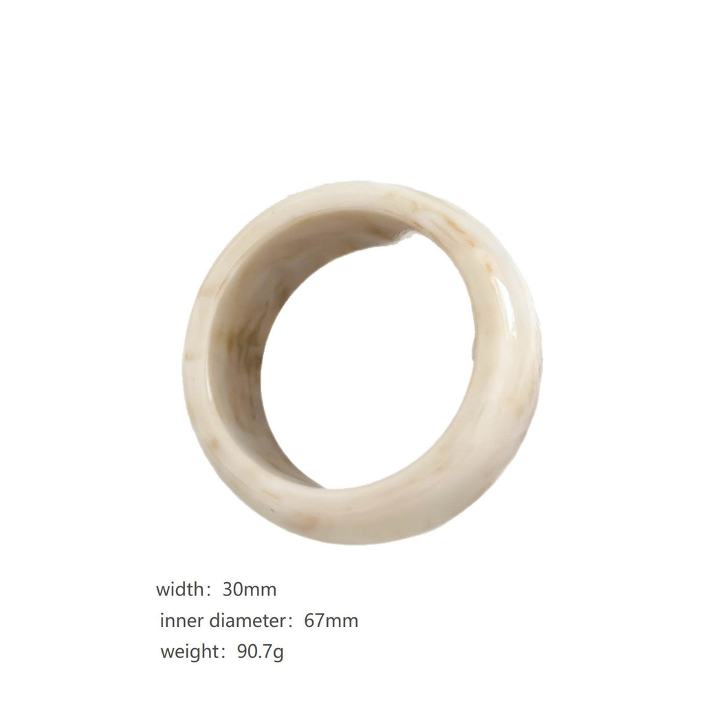 Round Wide Resin Bangle — bracelet, view 9