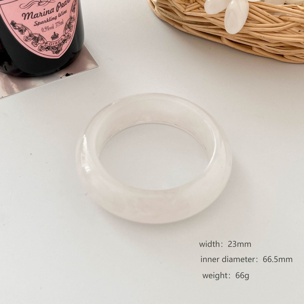 Transparent Irregular Resin Bangle — bracelet, view 11