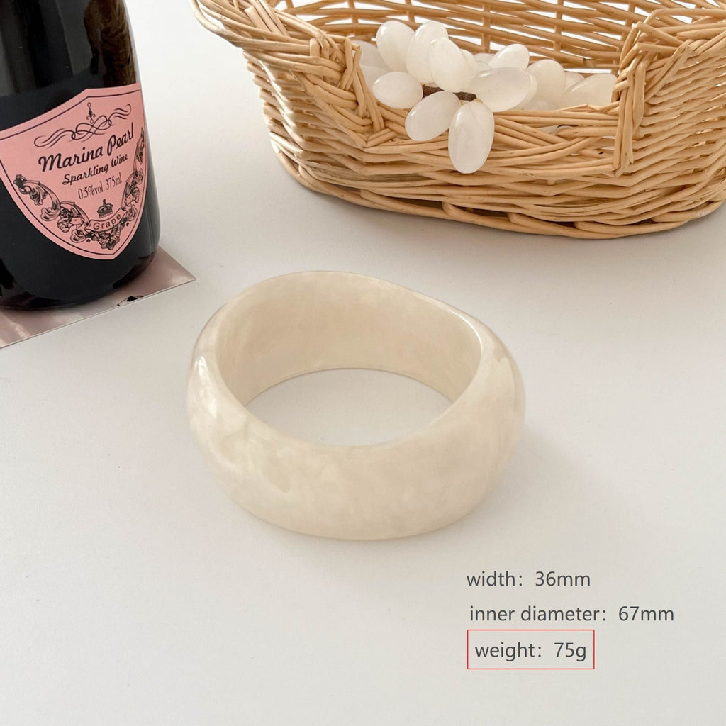 Transparent Irregular Resin Bangle — bracelet, view 12
