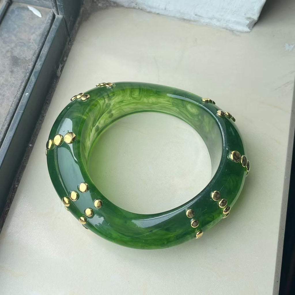 Studded Punk Resin Bangle — bracelet, view 18