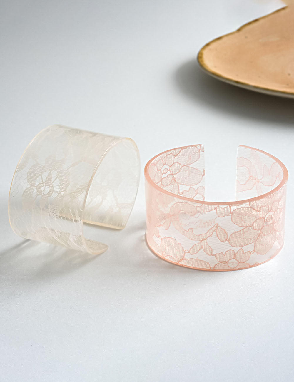 Transparent Lace Cuff Bracelet — bracelet