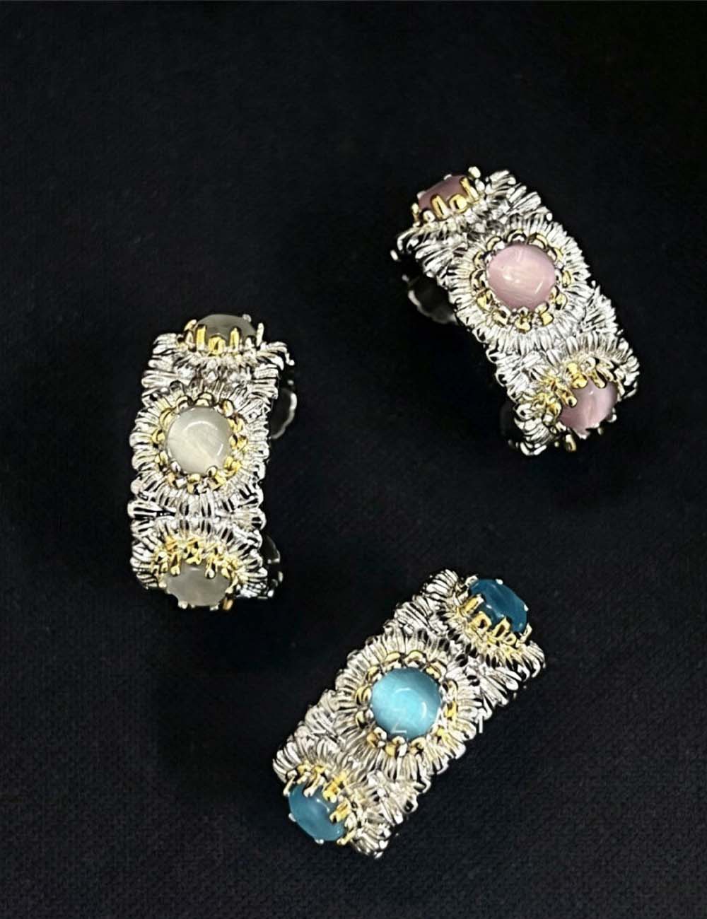 Daisy Crystal Adjustable Ring — ring