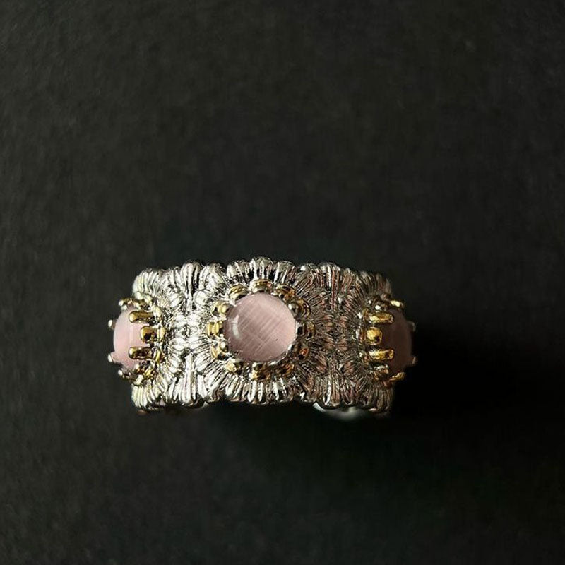 Daisy Crystal Adjustable Ring — ring, view 2