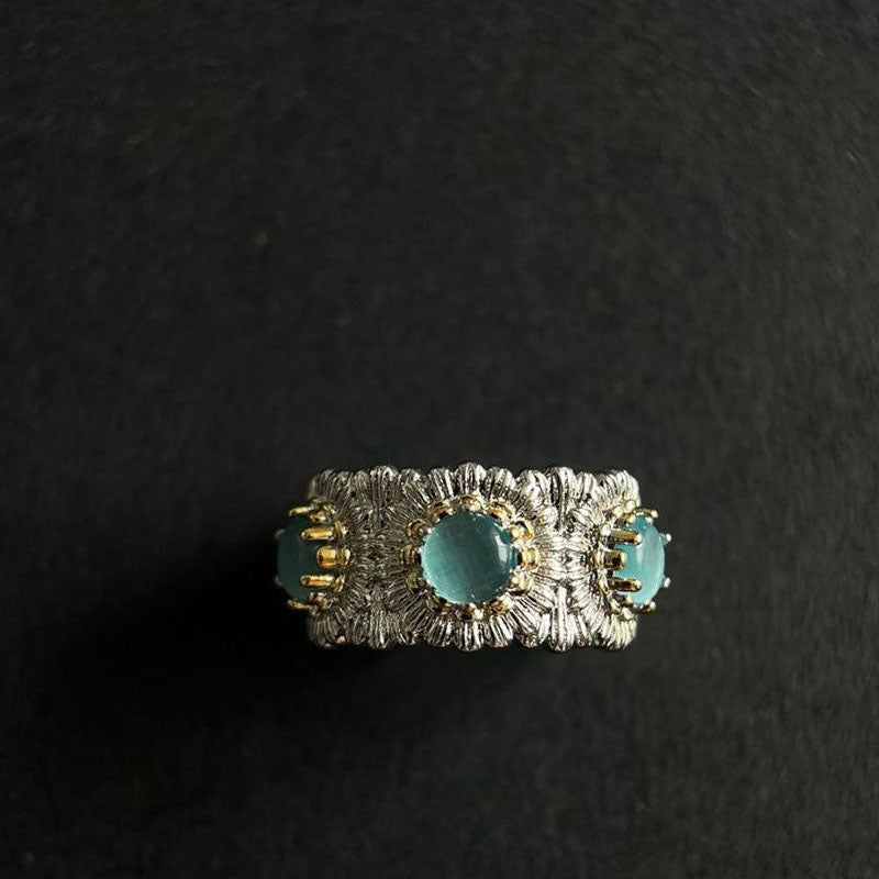 Daisy Crystal Adjustable Ring — ring, view 3