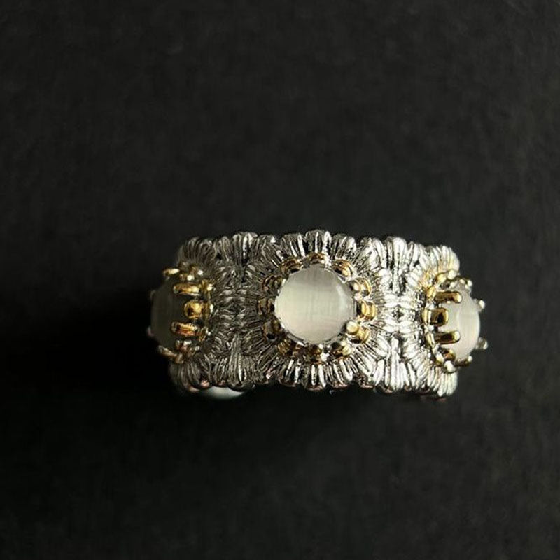 Daisy Crystal Adjustable Ring — ring, view 4
