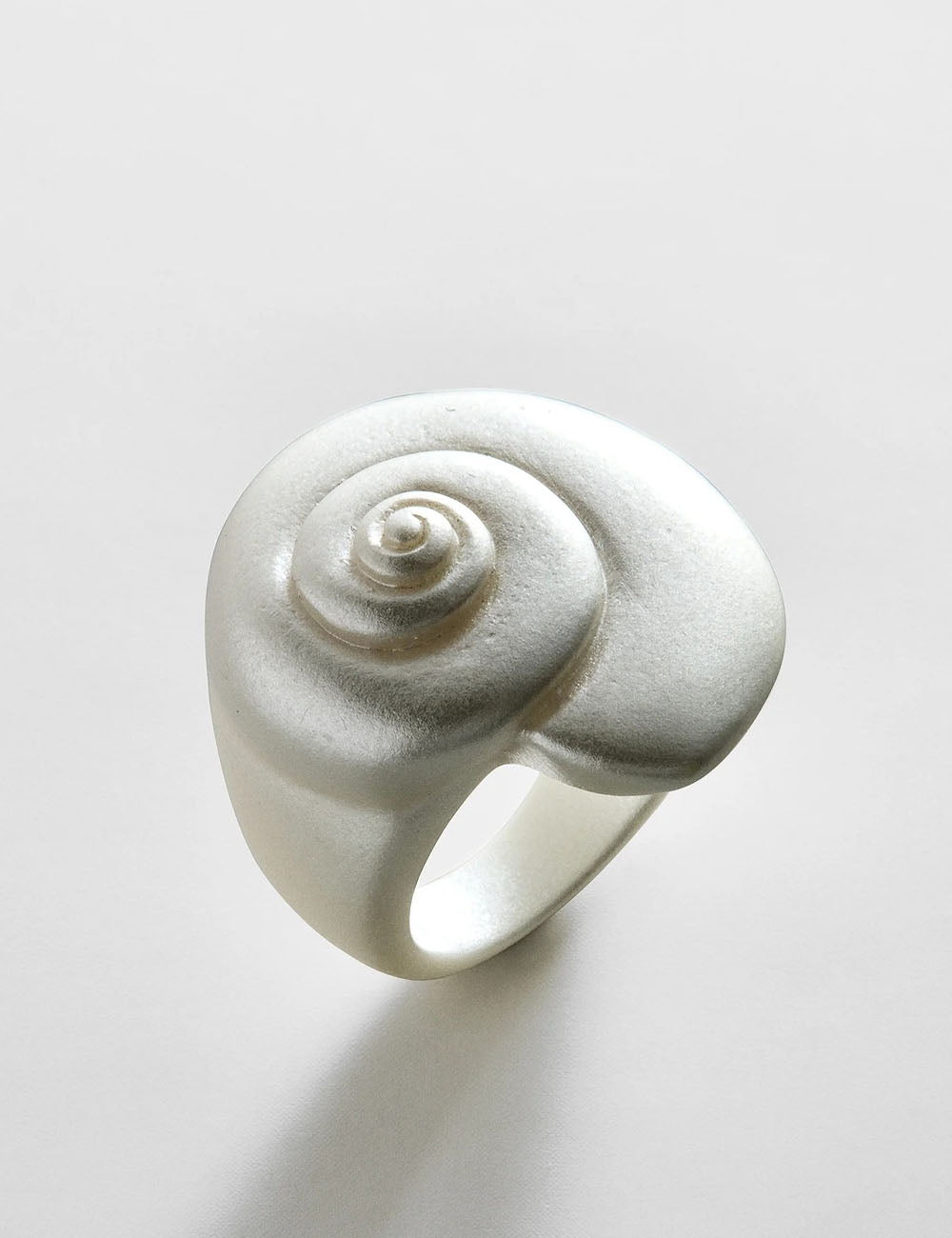 Sea Conch Statement Ring — ivory ring