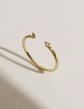 Thin Rhinestone Open Ring — ring
