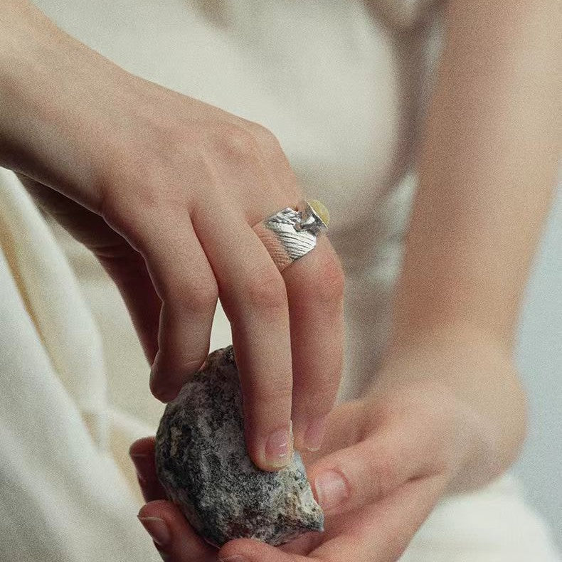 Wide Band Statement Ring — ring, view 5