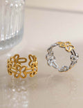 Hollow Flower Statement Ring — ring
