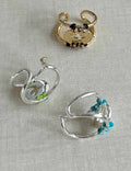 Beaded Hollow-Out Open Ring — ring