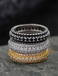 Layered Zirconia Band Ring — ring