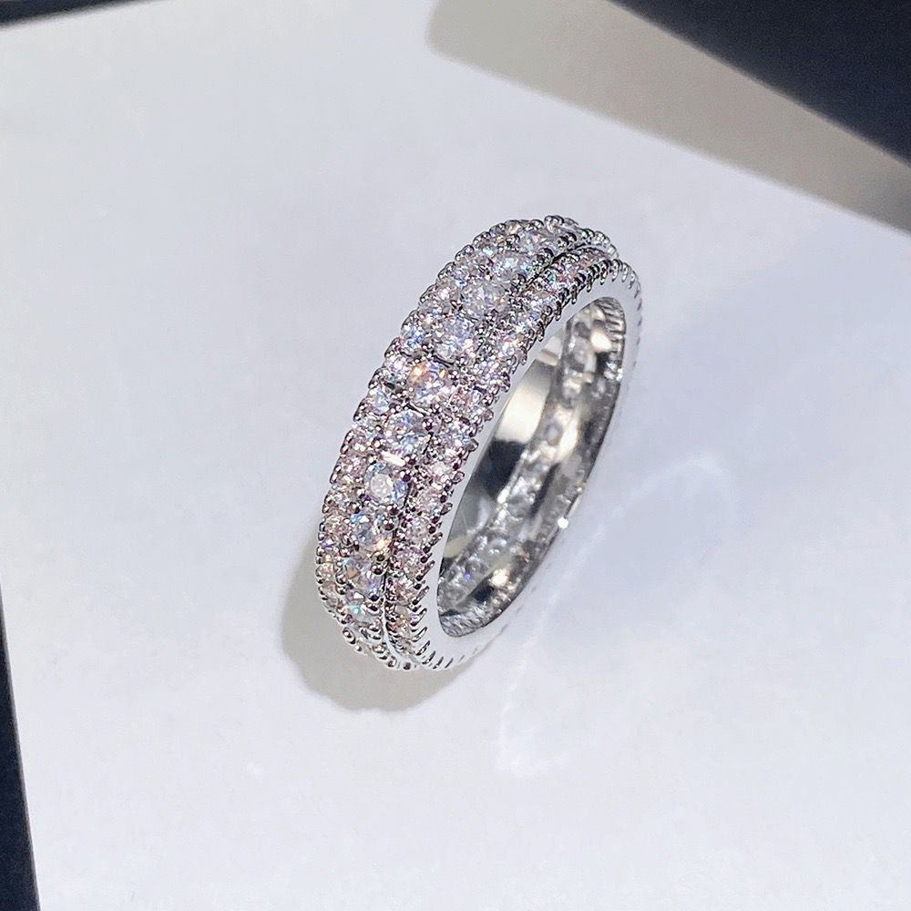 Layered Zirconia Band Ring — ring, view 6