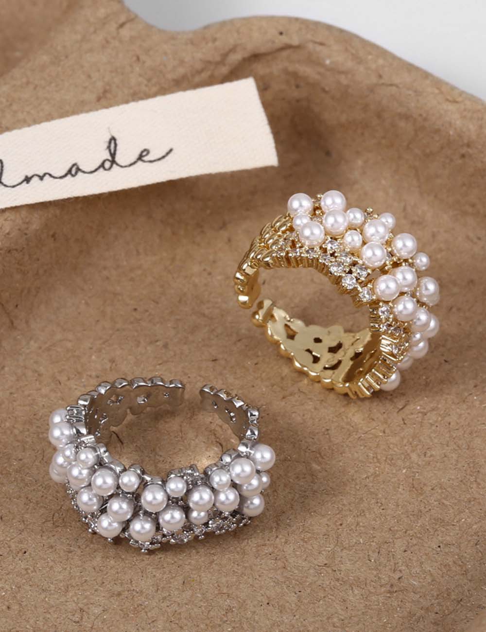 Stacking Pearl Bow Ring — ring