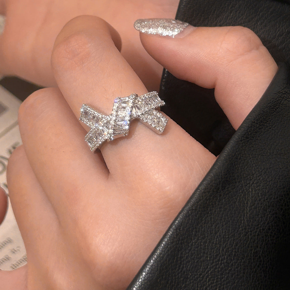 Stacking Pearl Bow Ring — ring, view 6