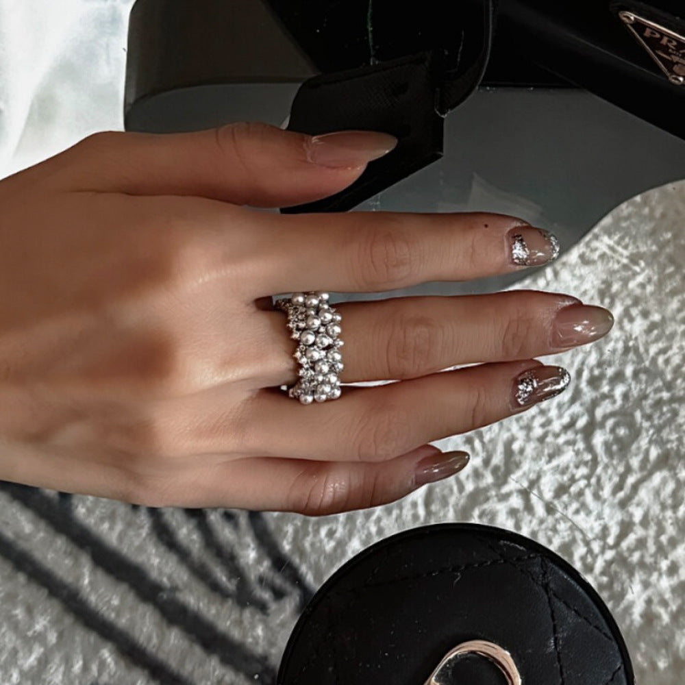 Stacking Pearl Bow Ring — ring, view 7
