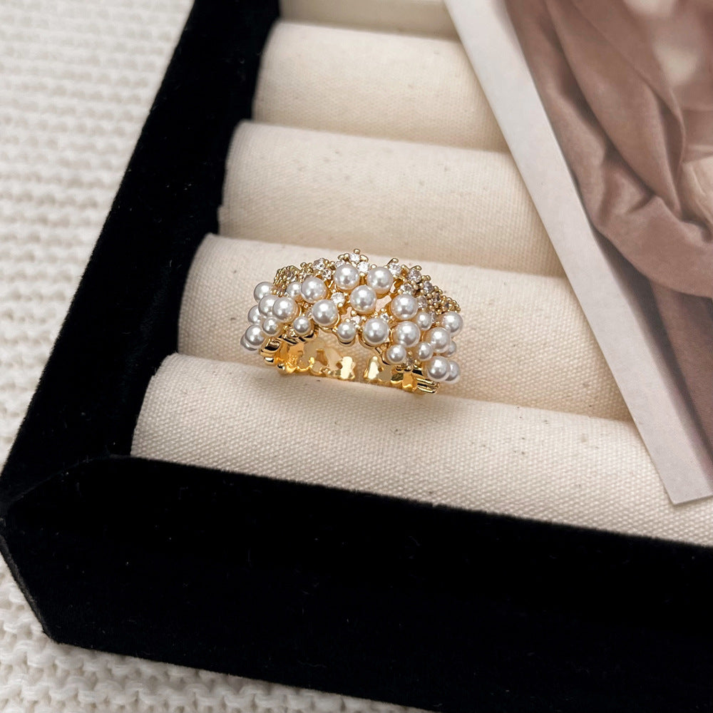 Stacking Pearl Bow Ring — ring, view 9