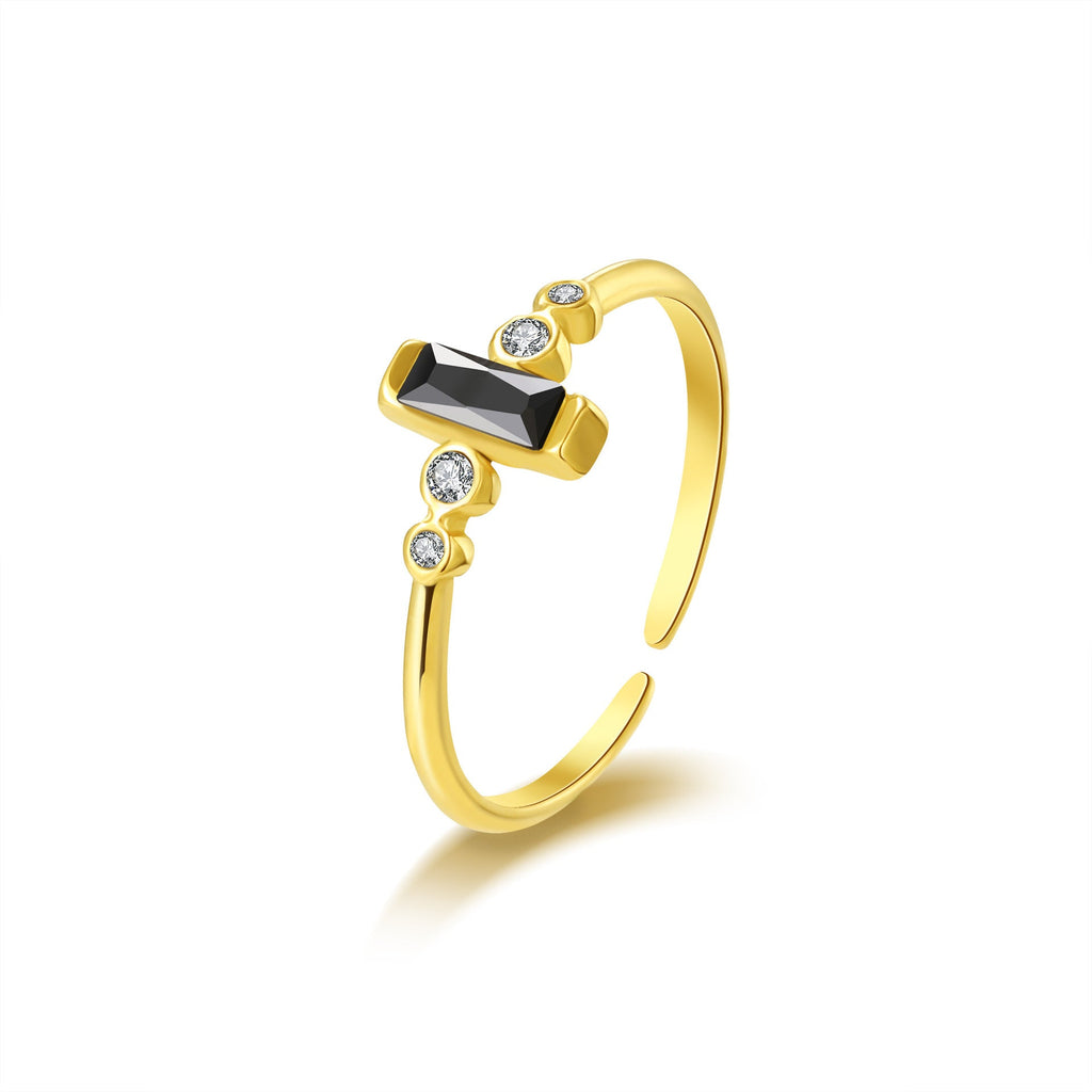 Cubic Zirconia Open Statement Ring — ring, view 2