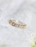 Flower Motif Statement Ring — gold ring