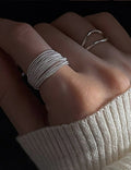 Multi-Layer Braided Wire Open Ring — ring