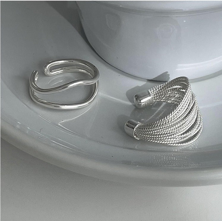 Multi-Layer Braided Wire Open Ring — ring, view 4