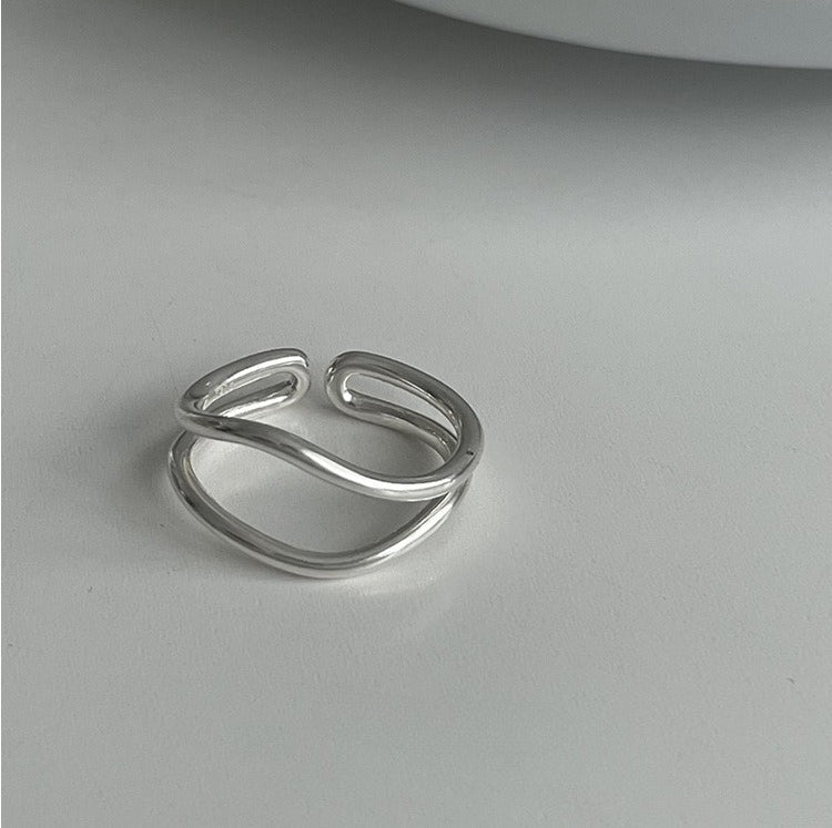 Multi-Layer Braided Wire Open Ring — ring, view 5