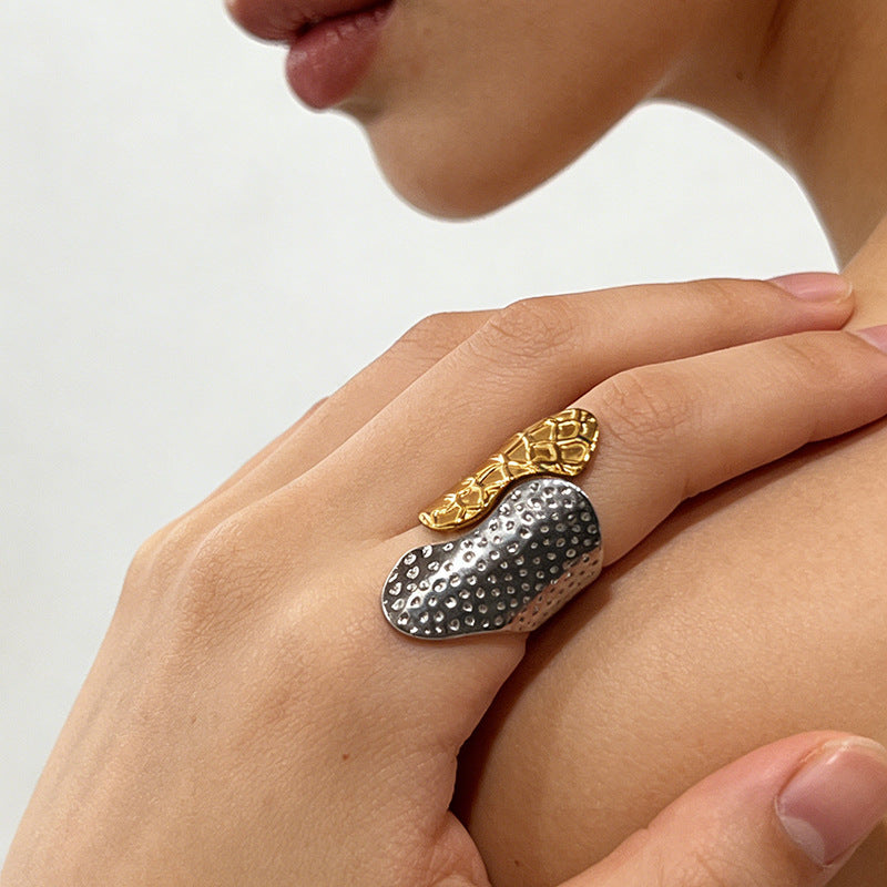 Electroplated Daisy Statement Ring — ring, view 3