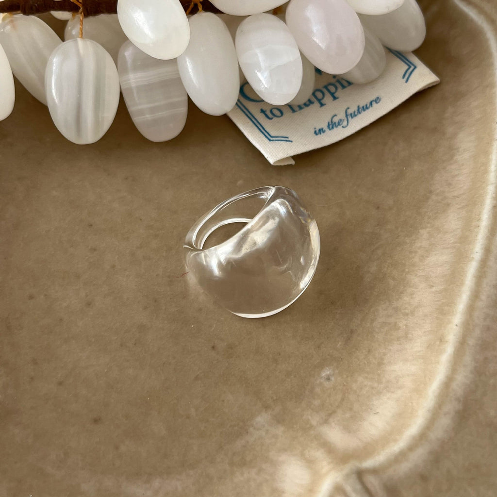 Solid Color Chunky Resin Ring — ring, view 8
