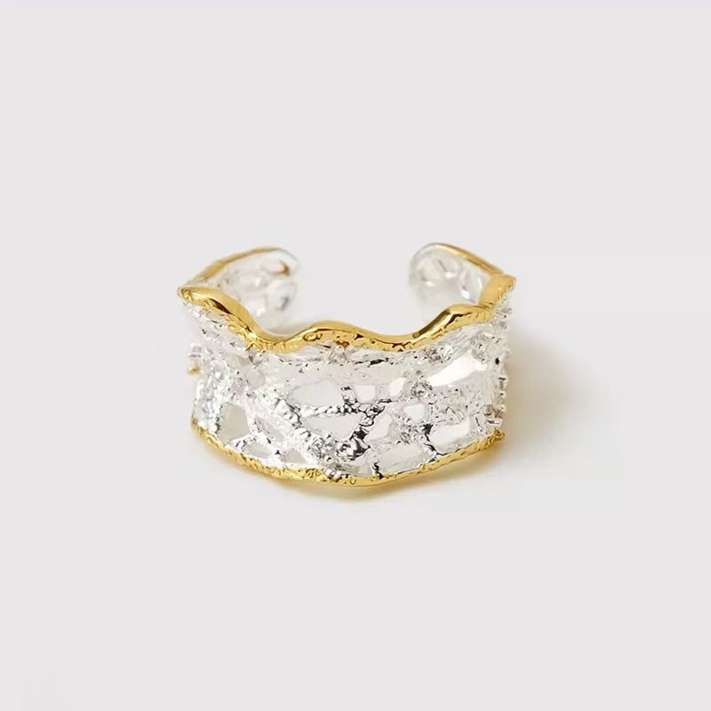 Gold-Plated Lace Motif Ring — ring, view 6