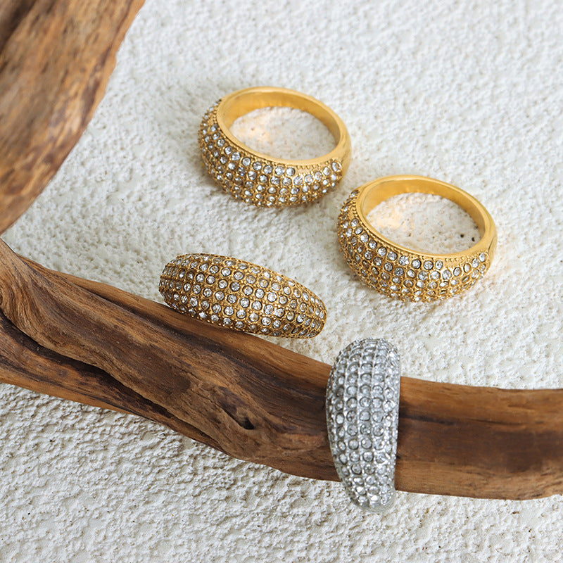 Chunky Zirconia Statement Ring — ring, view 4