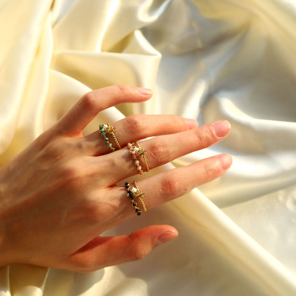 Multi-Tone Rhinestone Layered Ring — ring, view 2