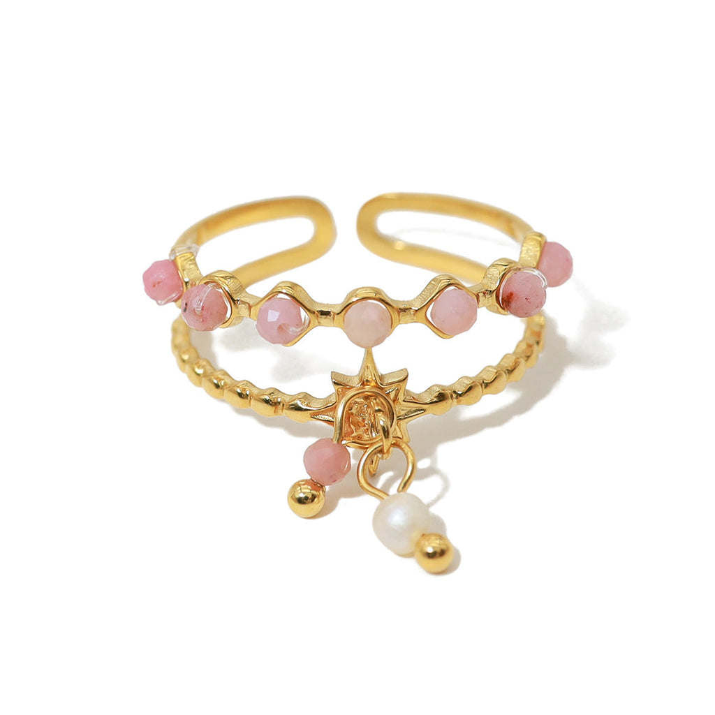 Multi-Tone Rhinestone Layered Ring — ring, view 5