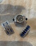 Ethnic Geometric Zirconia Ring — ring