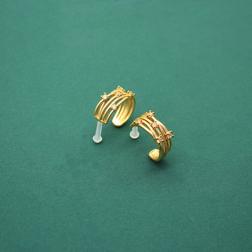 Multi-Layer Zircon Open Ring — ring, view 3