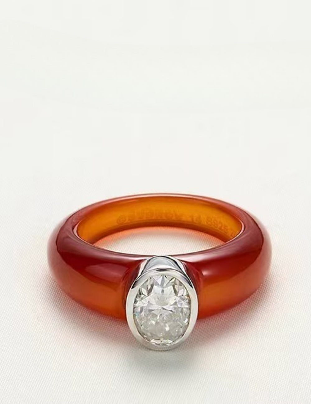 Polished Cubic Zirconia Ring — ring