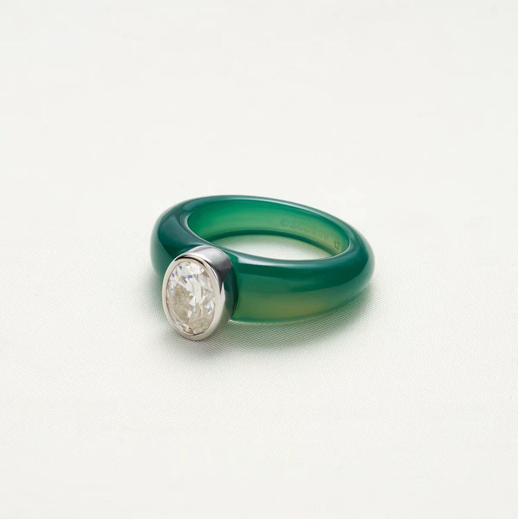 Polished Cubic Zirconia Ring — ring, view 5